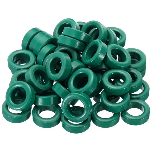 Unique Bargains Anneaux Ferrite Torid Core, Torid Core 1'ODx0.6'IDx0.3'H, Vert 50 Pack
