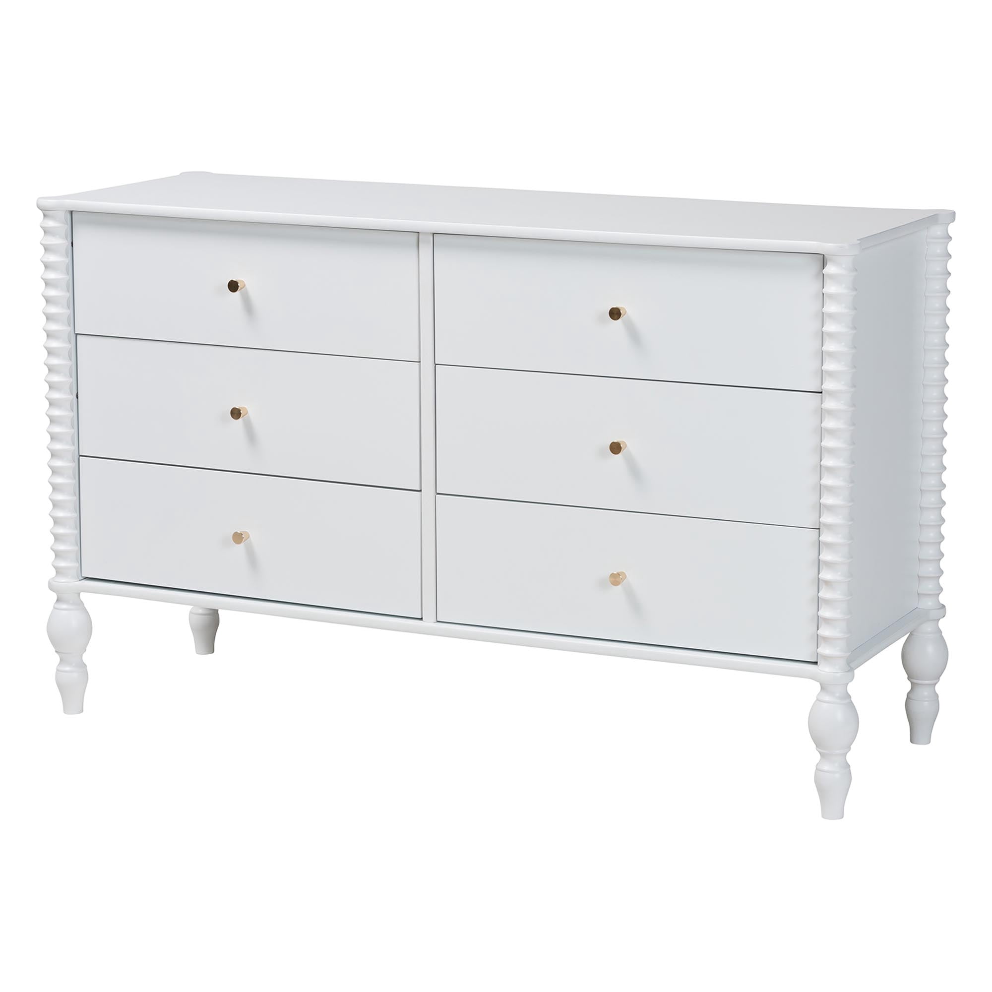 Baxton Studio Callison Farmhouse Bedroom Set, Queen, 5-Piece, White