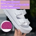 thumbnail image 5 of Women’s Comfortable Footbed Sandals Flat Slid Adult Female Cut Flip-flops Chunky Heel Sandals for Women Summer Shoes, 5 of 7