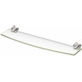 thumbnail image 1 of Glam Glass Shelf  Inch  Matte /Wall Mounted X Tempered Curved Glass Shelf, 1 of 3