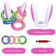 thumbnail image 3 of Juego inflable para lanzar anillos de conejo, máxima diversión, fiesta de Pascua, 3 of 9