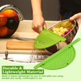 thumbnail image 3 of 2 Pieces Pot Drainer with Handle, Hand Held Pan Pot Strainer, Plastic Pot Side Strainer, Pasta Strainer Fit 9 Inch Pot for Noodles Pasta Fruit Veggies, 3 of 7