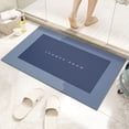 thumbnail image 5 of 1* Floor Mat Clearance! Bath Mat Rubber Bath Mats Quick Drying Non Slip Bathroom Mat Super Absorbent Bath Mat Instant Dry Bathroom Rug in Front of the Kitchen Sink Shower Room Bathtub Square Carpet, 5 of 6