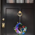 thumbnail image 3 of Stained Glass Crescents Moon Mushroom/Fungi Psychedelic Window Hanging Rainbow Maker Ornament Hanger String, 3 of 5