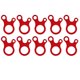 thumbnail image 1 of Sailing Sujetadores de cordón para tienda de campaña Quick Knot - Juego de 10 (rojo), 1 of 12
