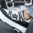 thumbnail image 2 of Yiomxhi Kids Roller Shoes, Boys Girls Sneakers with Wheels, Become Sport Sneaker for Birthday Children Christmas Gift, Adjustable Roller Skates Suitable for School Outdoor, 2 of 7