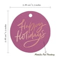 thumbnail image 6 of Inkdotpot Happy Holiday Bottle Tag Real Rose Gold Foil Favor Hang Tags 100 Pack, 6 of 7