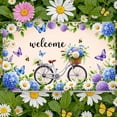 thumbnail image 3 of Wooden Cross Christian Banner Floral Decor Faith Display Colorful Butterflies Light Blue Background Religious Backdrop for Church Events Religious Gatherings Faith Sharing, 3 of 9
