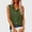 Army Green, variant on Sleeveless Shirts for Women Dressy Casual Button Down Shirt Summer Lightweight Solid Loose Fit Tops, S-XXXXXL