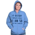 thumbnail image 3 of History Repeats Itself Dinosaur Pet Zip Up Hoodie Men's Women's Brisco Brands 5X, 3 of 6