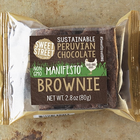 Sweet Street Individually Wrapped Peruvian Chocolate Manifesto Brownie