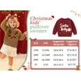 thumbnail image 7 of Aideaone Toddler Baby Boy Girl Christmas Sweater Letter Embroidery Pullover Sweatshirt Warm Crewneck Long Sleeve Tops for Infant 9M-3T, 7 of 7