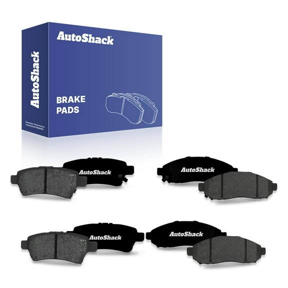 AutoShack Front & Rear Ceramic Brake Pad Set | Replacement for 2005-2012 Nissan Pathfinder 2006-2007 Nissan Xterra | 8-PC