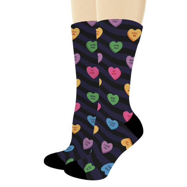 ThisWear Mens Valentines Gifts Candy Heart Sock Wife Gifts for Husband