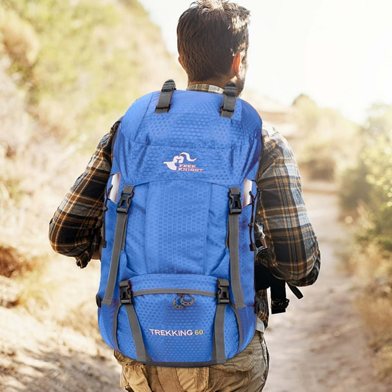 60L Hiking Backpack for Camping  Durable Outdoor Rucksack with  Multi-Compartment Storage for Climbing and Travel - Walmart.com