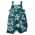 thumbnail image 2 of Carter's Infant/Toddler Girl's 2 Piece Dress and Romper Outfit Set (Green Floral, 6M), 2 of 4