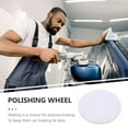 thumbnail image 3 of OULII Durable White Wool Buffing Pad for Car Polisher Wheel Perfect for Scratch Removal, 3 of 5
