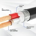 thumbnail image 5 of LyxPro 1.5 Ft Right Angle XLR Cable, Female to Male, 3 Pin Microphone Cable, Red, 5 of 7