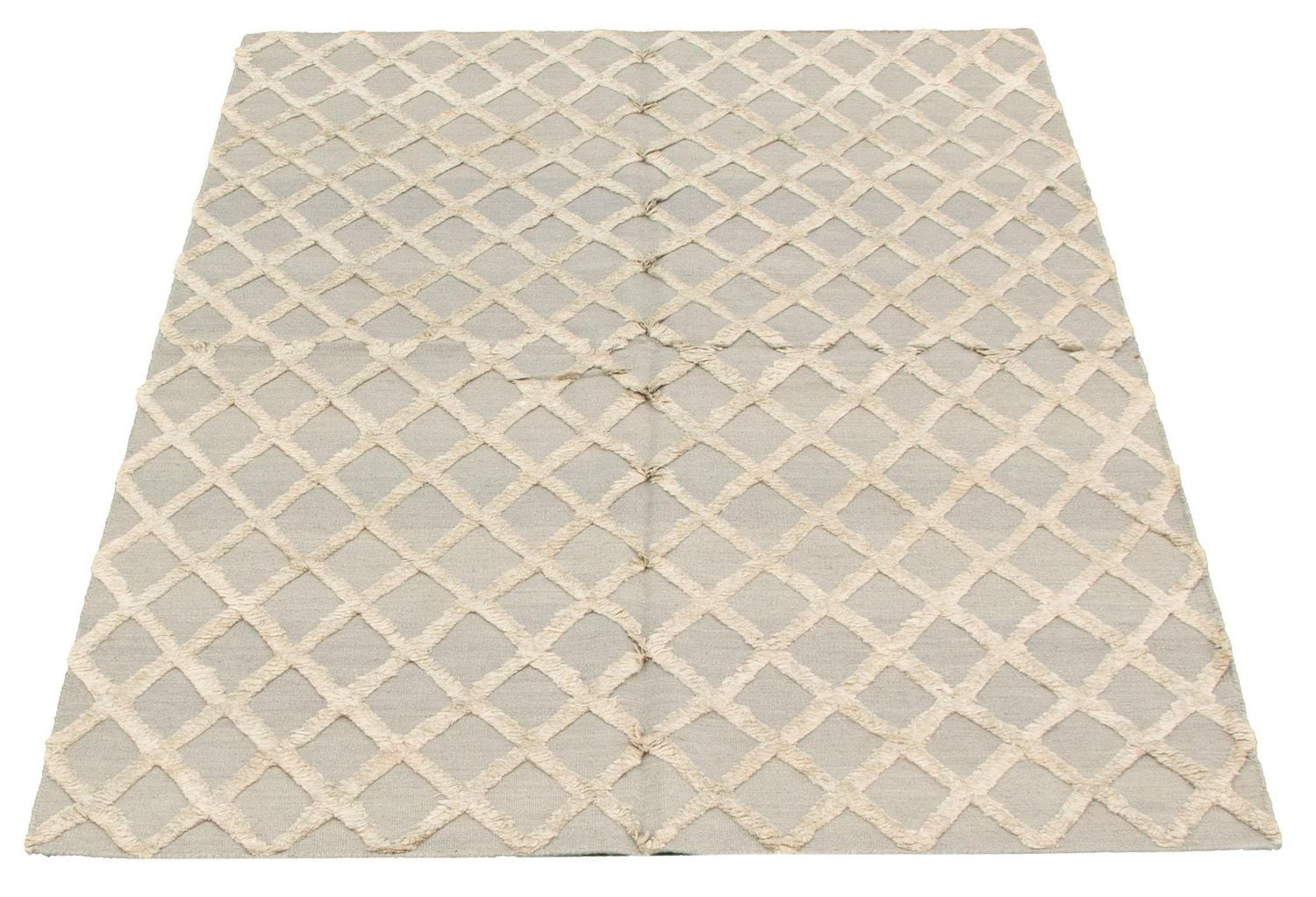 ECARPETGALLERY 5'0" x 7'9" Carved Cambridge Hand Made Area Rug for Living Room, Dining Room and Bedroom in Grey