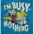 thumbnail image 2 of Dennis The Menace Busy Doing Nothing Women's T Shirt Ladies Tee Brisco Brands S, 2 of 5