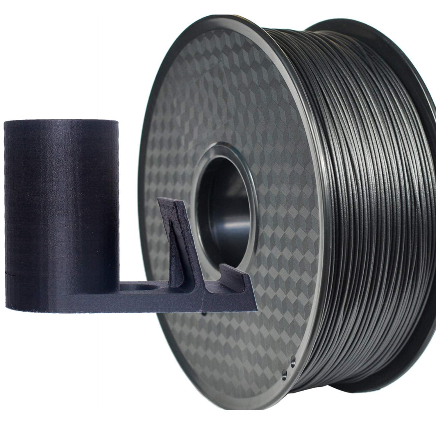 Carbon Fiber Fill PETG Filament 1.75 mm 3D Printer Material Black 1KG 2.2LBS 