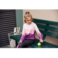thumbnail image 7 of Oudiya Girls Twist Front Tie Dye Sweatshirt Casual Long Sleeve Pullover Crop Tops for Kids 4-12Y, 7 of 7