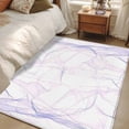 thumbnail image 4 of 3'x5' Area Rugs, Purple Pink Ombre Indoor Outdoor Area Rug for Living Room Bedroom, Modern Geometric Abstract Art Washable Bathroom Rugs Kitchen Floor Carpet Mats Home Decor Aesthetic, 4 of 8