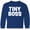 Royal Bue, variant on Inktastic Tiny Boss Long Sleeve Youth T-Shirt
