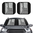 thumbnail image 2 of Naloa Submarine Vintage Flag Print 2-Piece Windshield Sunshade,Foldable Car Front Window Sun Shades,for Most Sedans SUV Truck-Small, 2 of 6
