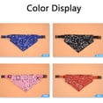 thumbnail image 2 of Washable Comfortable Adjustable For Small,Middle,Large Dog Cute With Collar Walking Dog Supplies Pet Accessories Dogs Bandana Pet Triangle Towel Cats Scarf BLACK M, 2 of 8