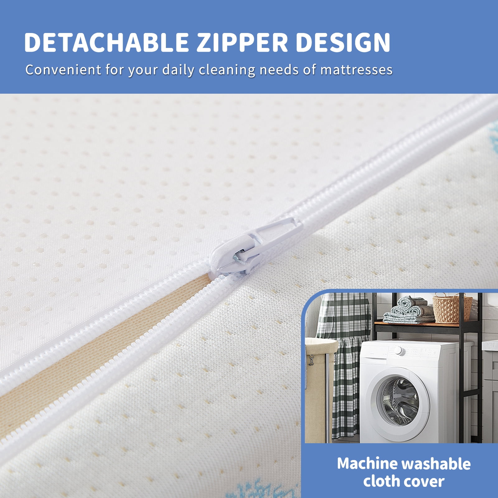 6 inch Twin Memory Foam Mattress,Medium Firmness,Euro Top,Cooling & Pressure Relief, In a Box
