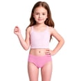 thumbnail image 4 of XinghaiYIDE Girls UPF 50+ Two-Piece Rash Guard Swimsuit,Kids Swim Shorts,Sun Protection Sport Bathing Suit for Toddlers & Kids,Sizes 90-140 A-Pink1, 4 of 9