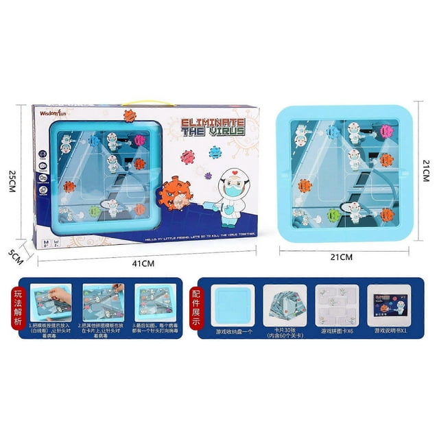 Virus Elimination Jigsaw Puzzle Children's Toys Interactive Board Game