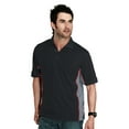 thumbnail image 1 of Tri-Mountain Racewear GT-2 226 Rib Collar Knit Polo Shirt, 3X-Large, Black/Charcoal/Red, 1 of 2