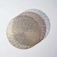 thumbnail image 6 of BalsaCircle 6 Rose Gold 15" Spike Design Round Vinyl PLacemats Wedding Party Decor, 6 of 8