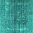 thumbnail image 1 of Ahgly Company Machine Washable Indoor Square Persian Turquoise Blue Traditional Area Rugs, 3' Square, 1 of 4