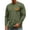 Green, variant on YNGKMEA Mens Long Sleeve T Shirts Pumpkin Face Print Print Tshirts Casual Crew Neck Fashion Tee