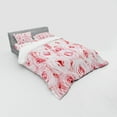 thumbnail image 2 of Ambesonne Rose Bedding Set 4 Pcs, Fresh Garden Yard, Queen, Pale Pink, 2 of 2