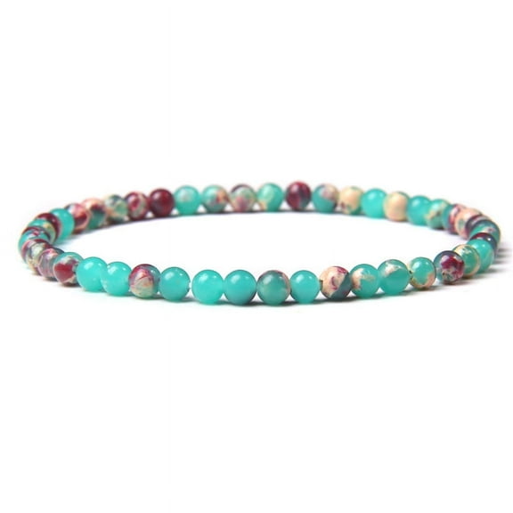 4mm Mini Chakra Beads Bracelet Natural Stone Agates Lava Beaded Bracelets Bangles for Women Men Best Friend Gifts Dropshipping