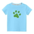 thumbnail image 1 of MeetoTime T-shirt en Coton pour Tout-Petits Garçons Filles Mignon Col Rond Imprimé Manches Courtes 3-10 Ans, 1 of 4