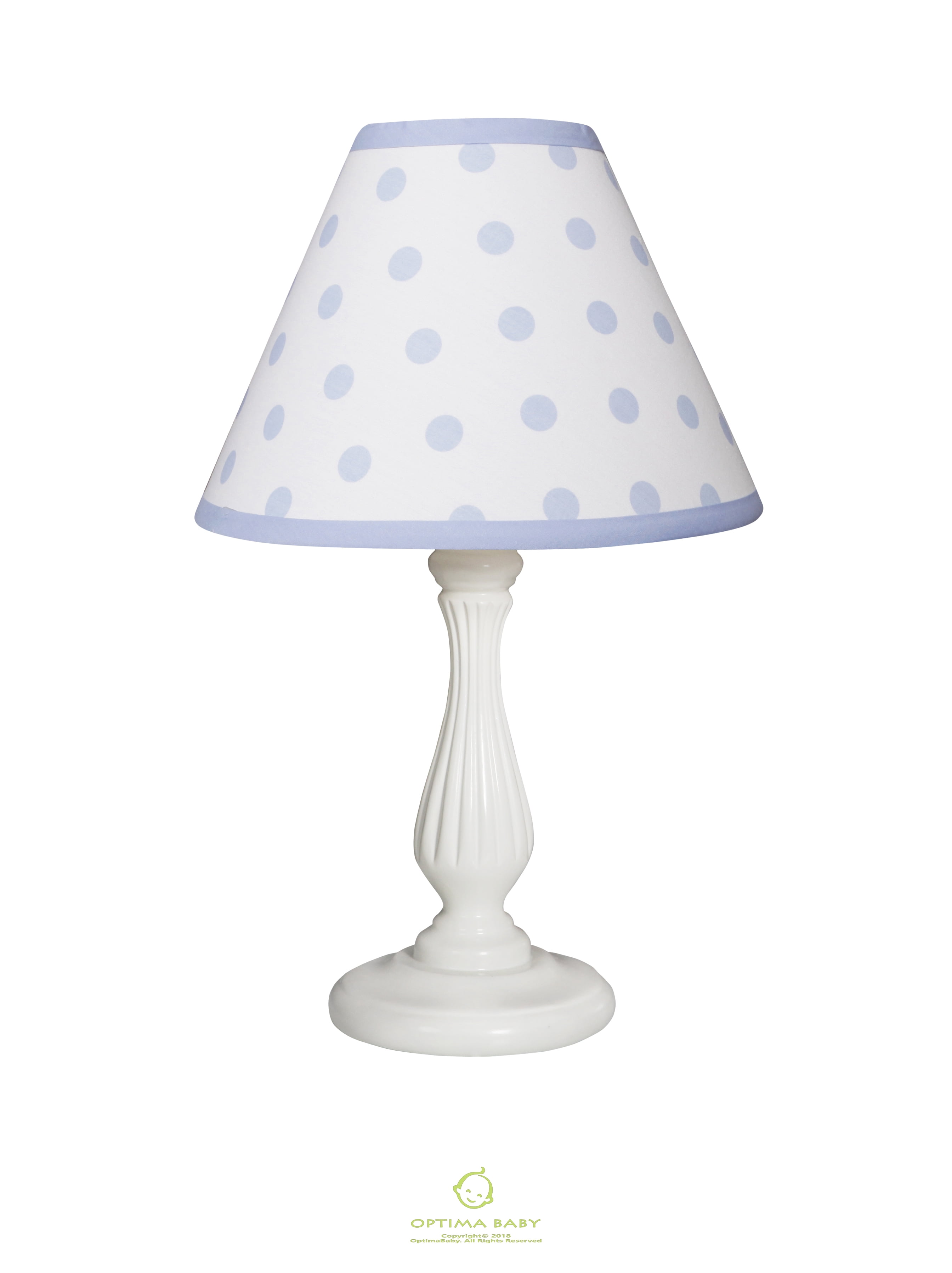 OptimaBaby Blue Grey Chevron Lamp Shade Without Base