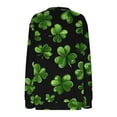thumbnail image 5 of TaTaai Women Fashion St. Patrick's Day Graphic Print Loose Round Neck Sweatshirt Long Sleeve Casual Pullover Top Soft for Daily Streetwear Office Spring Fall Winter Gift, 5 of 5