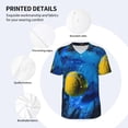 thumbnail image 3 of KLL Sports Tennis Ball for Men's Baseball Shirts,Short Sleeve Casual Shirts Button Down Shirt for Men Beach Summer Wedding Shirt-3X-Large, 3 of 7