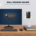 thumbnail image 1 of RUNROTOO 1Pc White Wall Mounted Loudspeaker Bracket Storage Holder Easy Fixing, 1 of 8