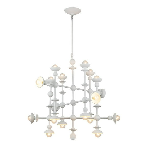 CH328129AW-Alora Lighting-Cadence - 18 Light Chandelier-29.5 Inches Tall and 30 Inches Wide-Antique White Finish
