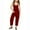 Wine, variant on FAIWAD Girls Casual Jumpsuits Spaghetti Strap Sleeveless Loose Romper Croppped Pants with Pockets Kids Clothes