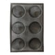 thumbnail image 2 of Moldes perforados de la panadería de la bandeja del pan de la forma redonda de la forma del pan del del silicón de 6 tazas Macarena Formas de pan de bollo de silicona, 2 of 8