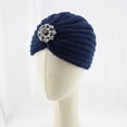 thumbnail image 2 of CHUMUD Womens Knitted Hat Round Bead Accessory Woolen Hats Fall Winter Warm Cap, 2 of 3