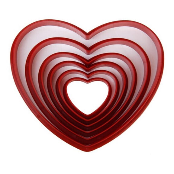 HEANUJJ 6-Piece Shaped Cookie Cutters Set for Baking, Fondant, Pastries, Crafts and Projects