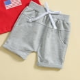thumbnail image 5 of EnJoCho Baby 250th Anniversary USA Outfits 4th of July Toddler Baby Boy Summer Outfits American Flag T-shirt and Shorts Set Fourth of July Patriotic Clothes, 5 of 6
